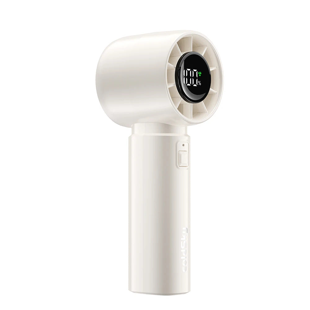 Handheld Mini Fan 4000mAh Battery Portable Rechargeable Fan with LED Display