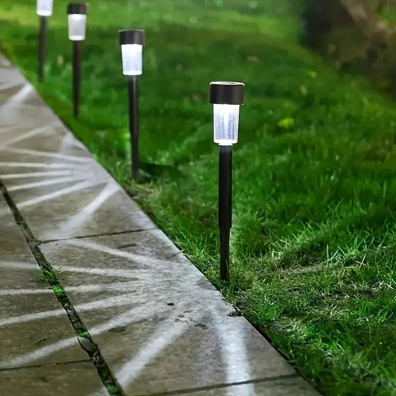 10PCS Solar Lights Powered By Nickel Batteries, Semi Embedded for Lawns and Gardens