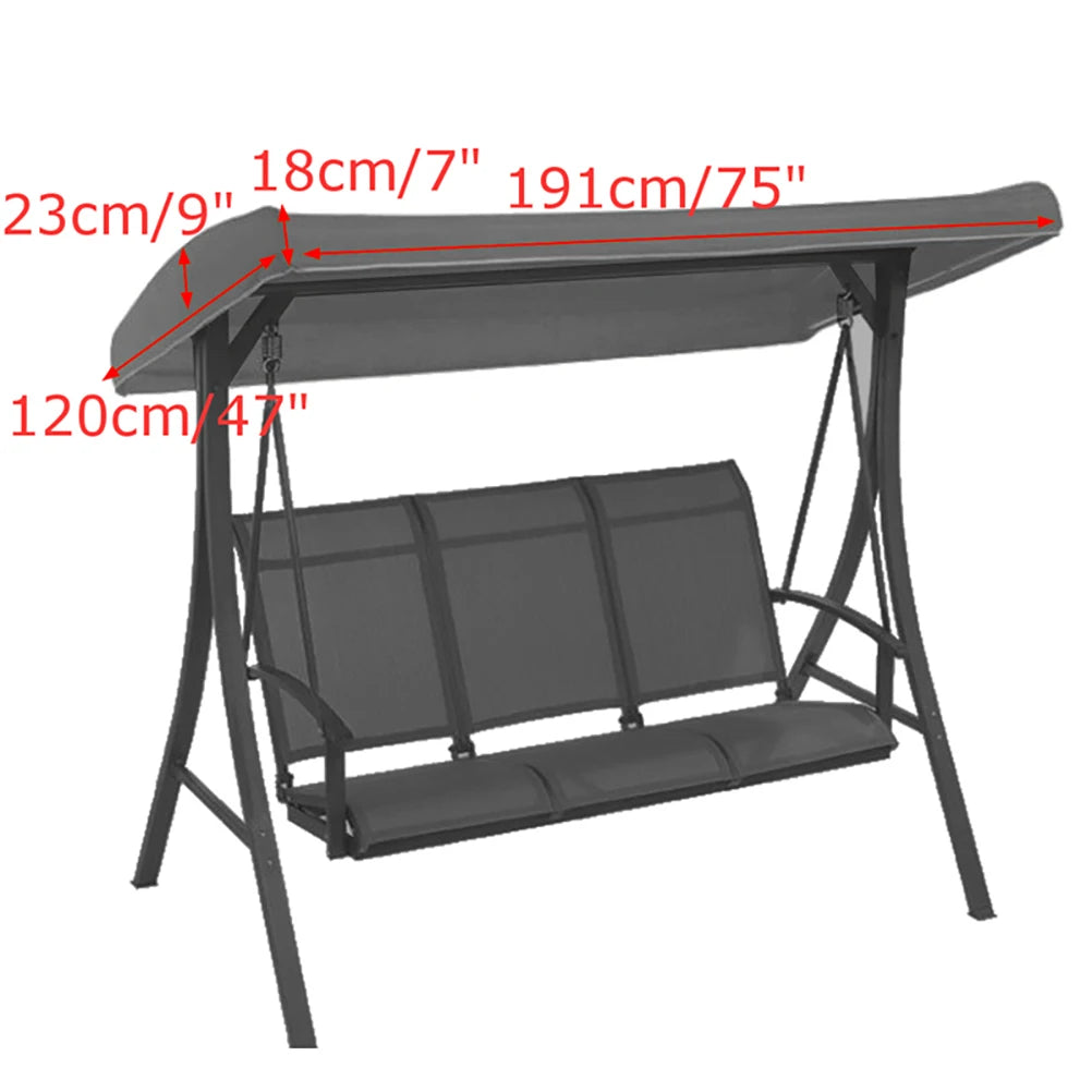 Waterproof Swing Canopy Garden Chair Tent Porch Top Cover Swing Roof For Courtyard