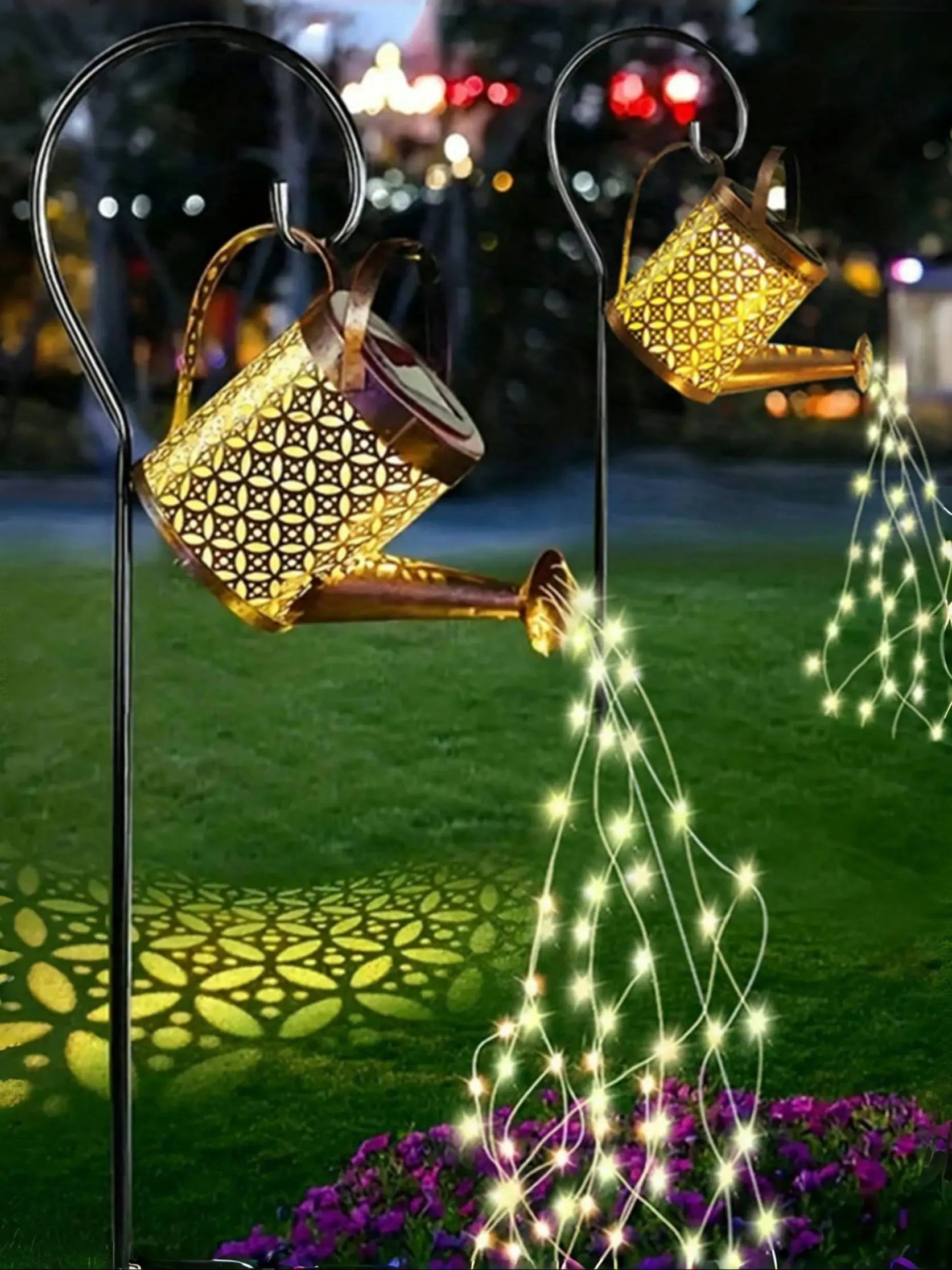 Waterproof Solar Watering Can With Lights
