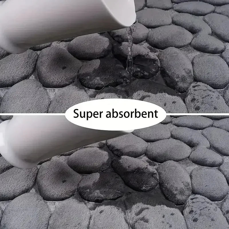 Memory Foam Embossed Velvet Carpet Mat