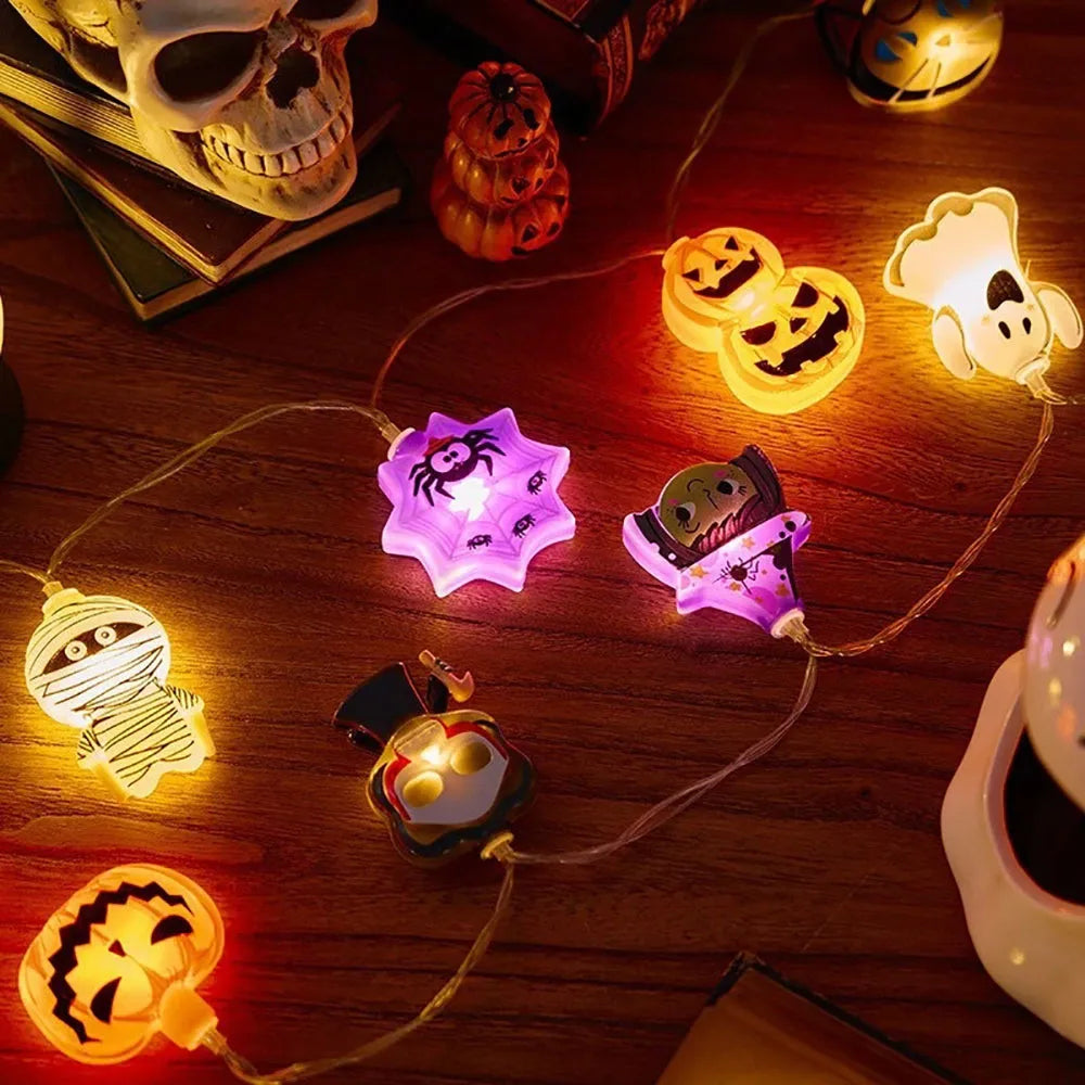 Halloween Decoration LED String Lights Hanging Lamp,Home Outdoor Lantern Props