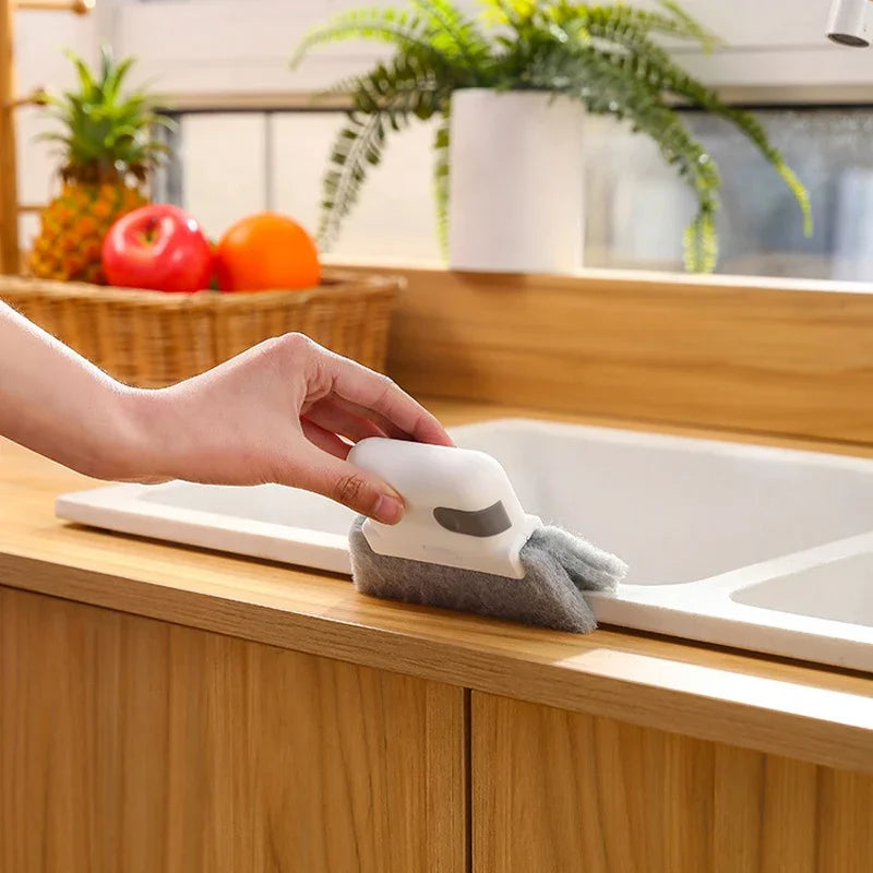 Household cleaning tool for window track, scouring Door track pad gap cleaner