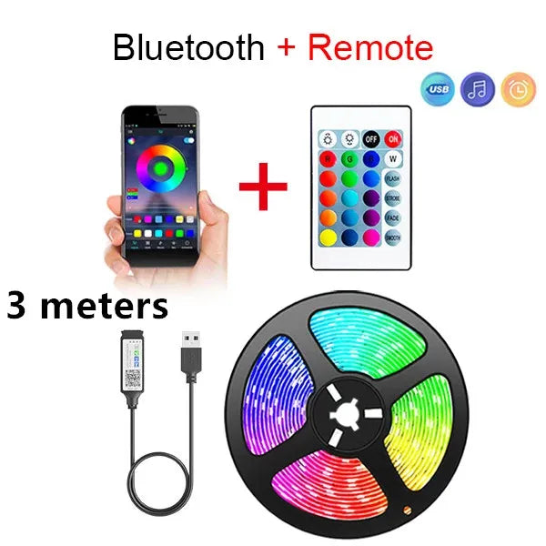 Bluetooth LED Strip Lights Smart SMD 5050 APP