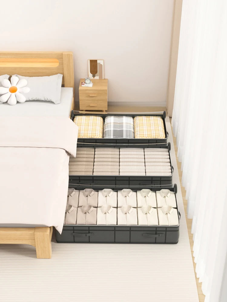 1PC large clothes storage bag under bed Foldable quilt clothes storage bag doggy bag