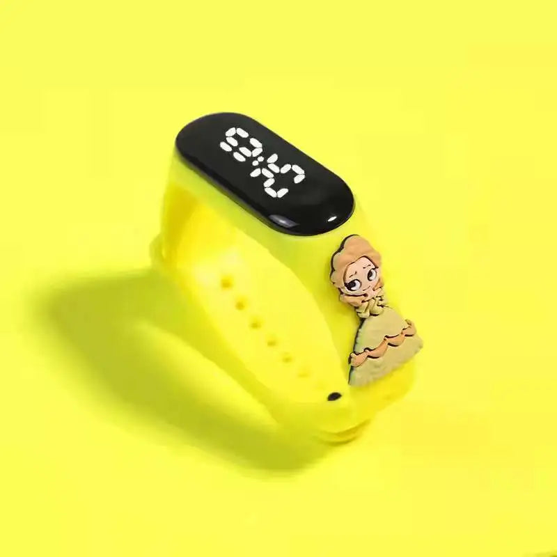Disney Stitch Spider Man Cartoon Waterproof Watches For Kids LED Electronic Sport Watch