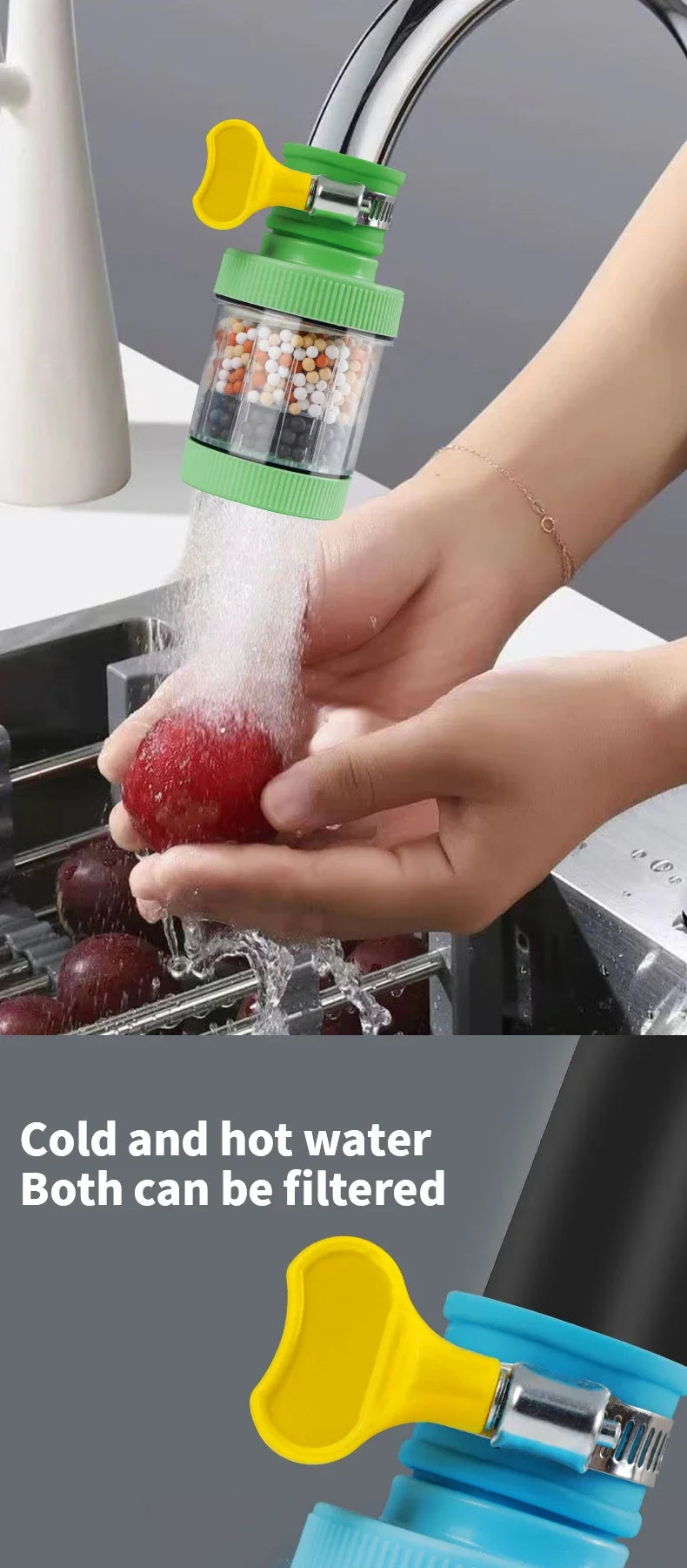 Water Faucet Filter Household Kitchen Home Mini Tap Water Clean Purifier