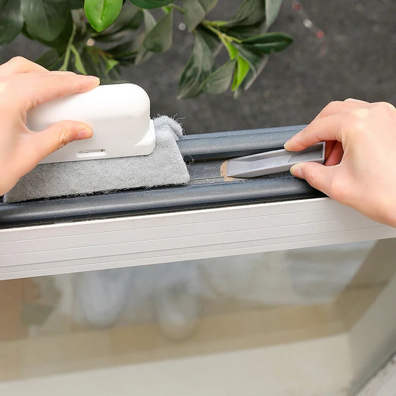 Household cleaning tool for window track, scouring Door track pad gap cleaner