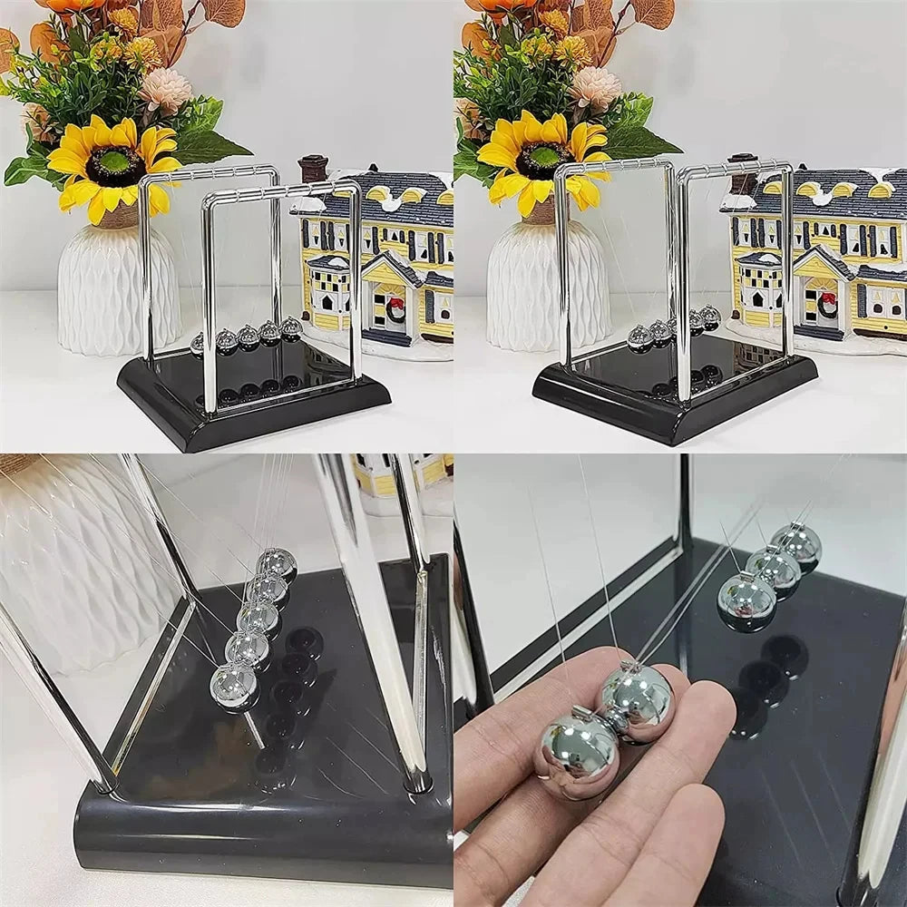 Newton's Cradle Balance Steel Ball Desk Toy Gravity Pendulum Teaching Supplies