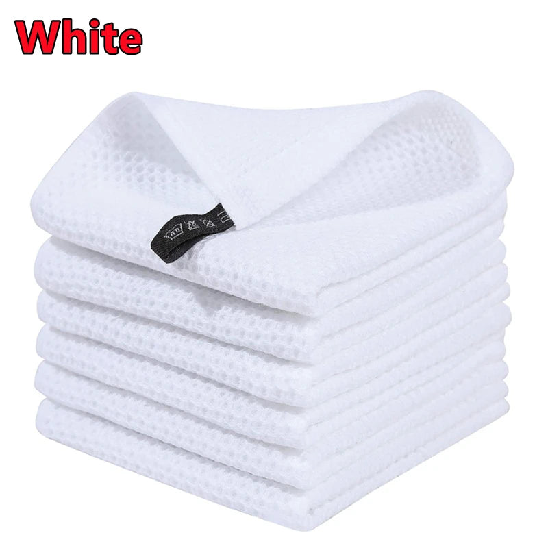 100% Cotton Ultra Soft Absorbent Kitchen Towel Household Cleaning Cloth Dish Rag