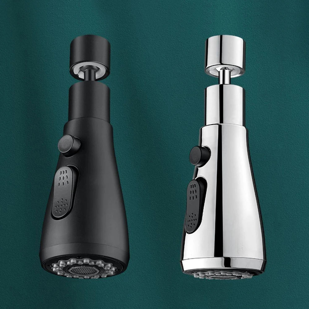 3 Modes Shower Head Kitchen Tap 360° Rotatable Flush High-Pressure Faucet Spray