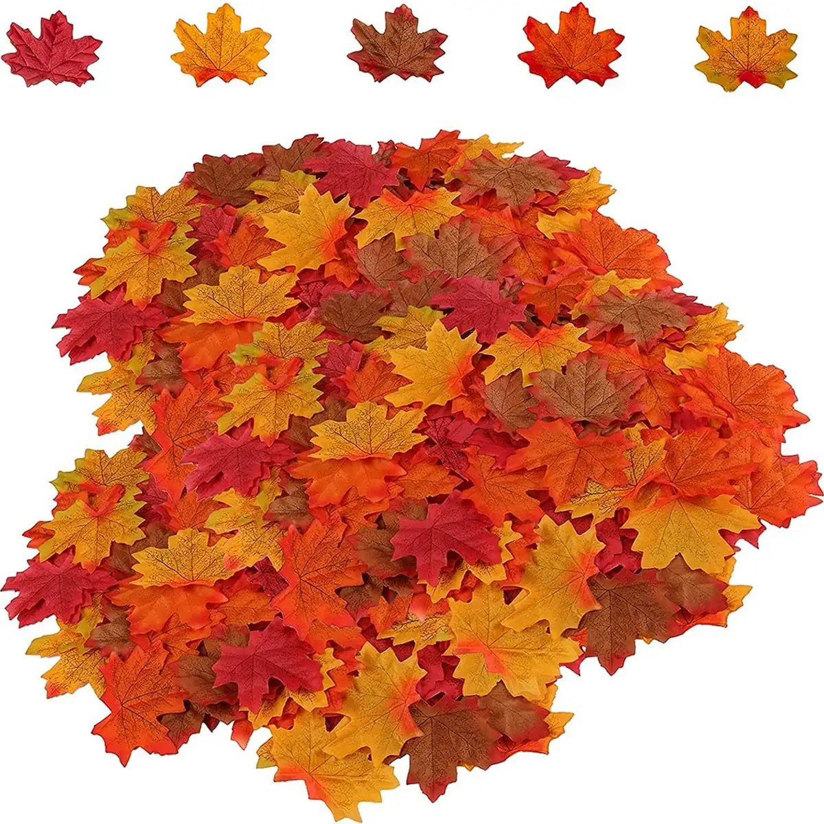 High Quality Silk Maple Leaf Halloween FestivalTable Wedding Scrapbook Artificial Plants
