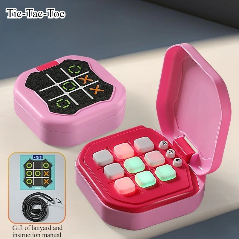Tic-Tac-Toe Board Multifunctional Electronic Games Montessori Puzzle Table Game