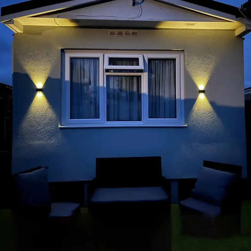 6 LED Outdoor Solar Wall Lights