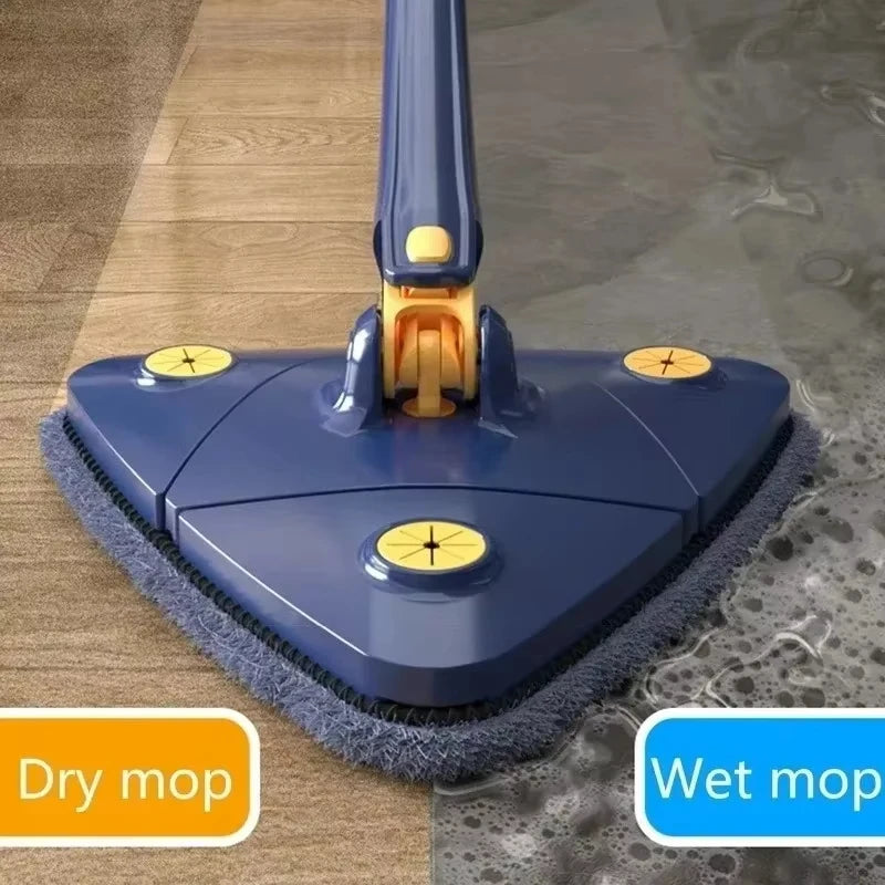 Rotatable Telescopic Triangle Mop 360° Spin Squeeze For Home Floor Ceiling