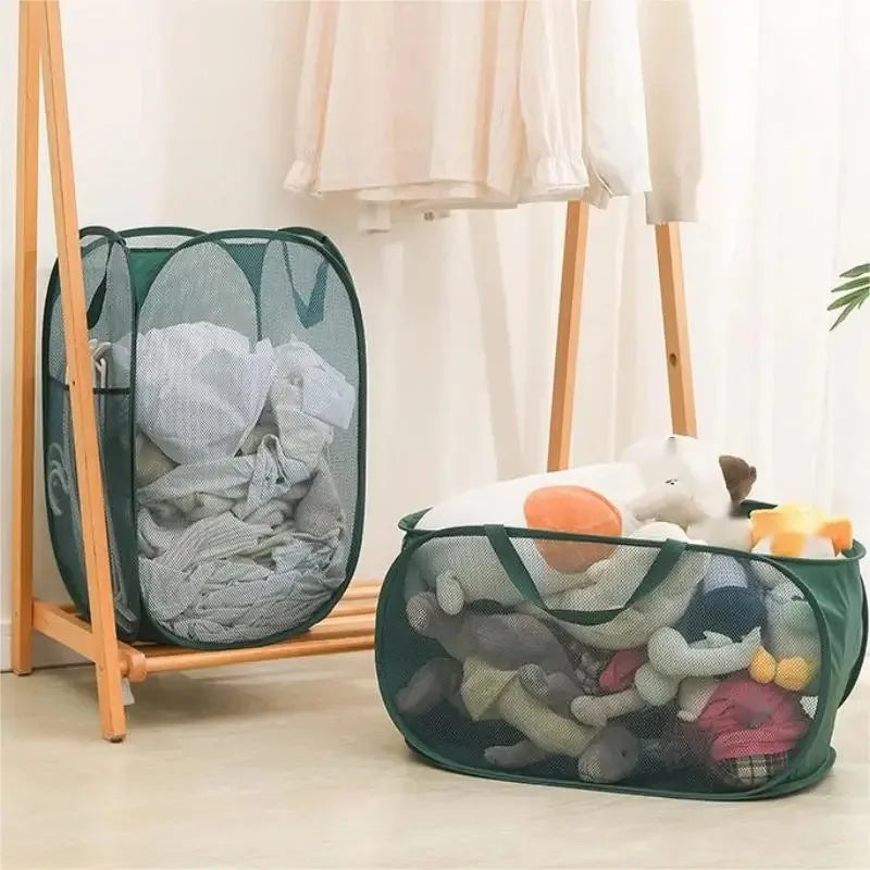 Foldable Mesh Storage Basket