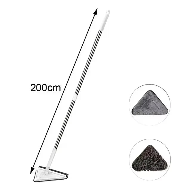 Rotatable Telescopic Triangle Mop 360° Spin Squeeze For Home Floor Ceiling