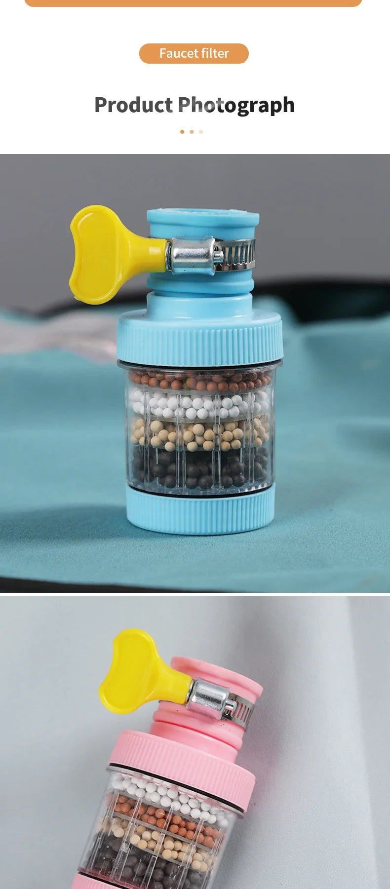 Water Faucet Filter Household Kitchen Home Mini Tap Water Clean Purifier