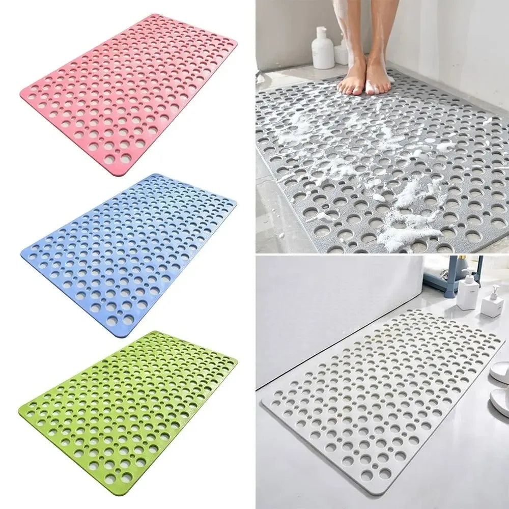 Non-Slip Bath Mat with Drain Holes