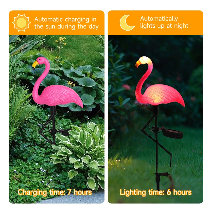 Solar Flamingo LED Outdoor Garden Light Waterproof Courtyard Lamp