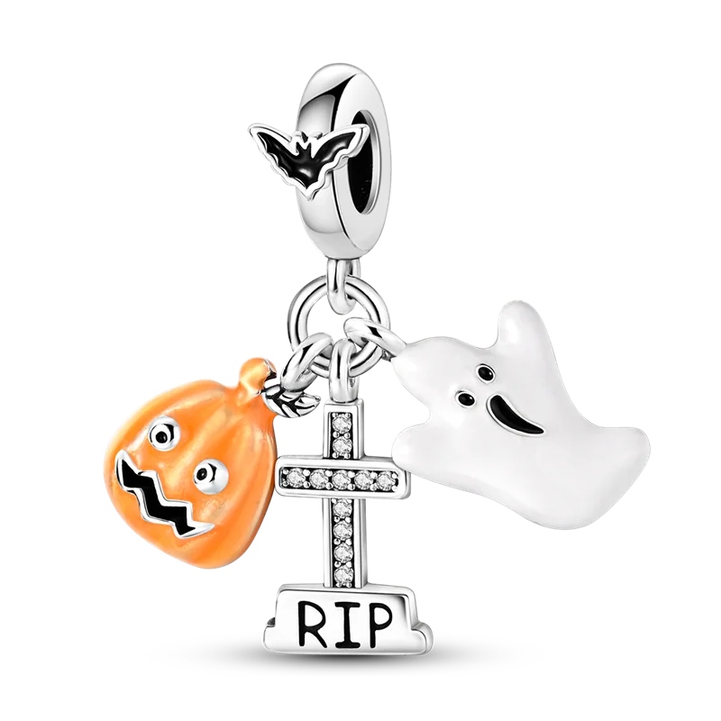 925 Silver Halloween Boutique Pendant Fit Original Bracelet Charm Necklace