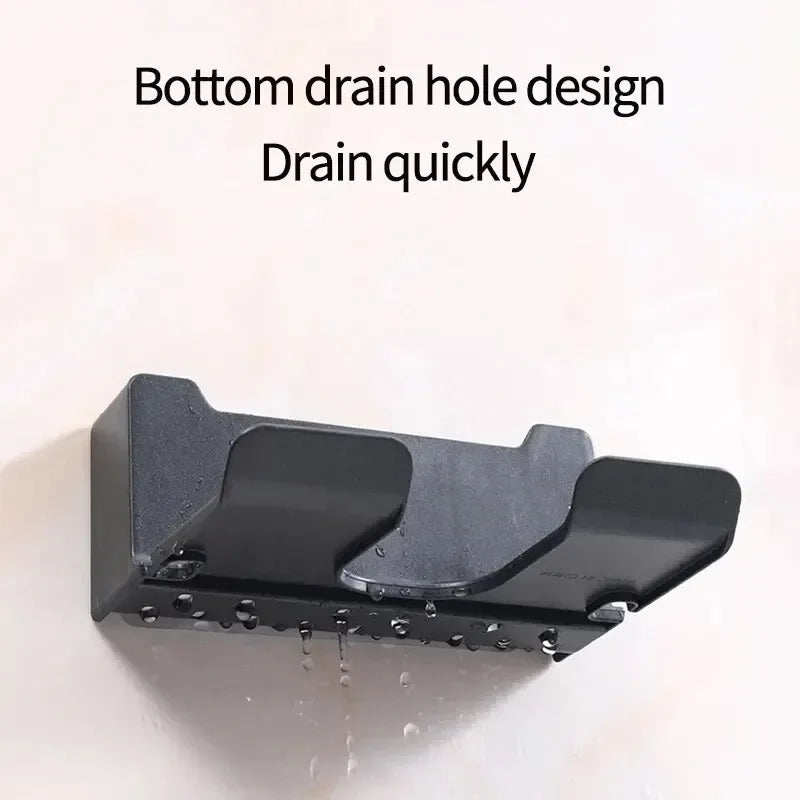 Wall-Mounted Hair Dryer Holder and Organizer