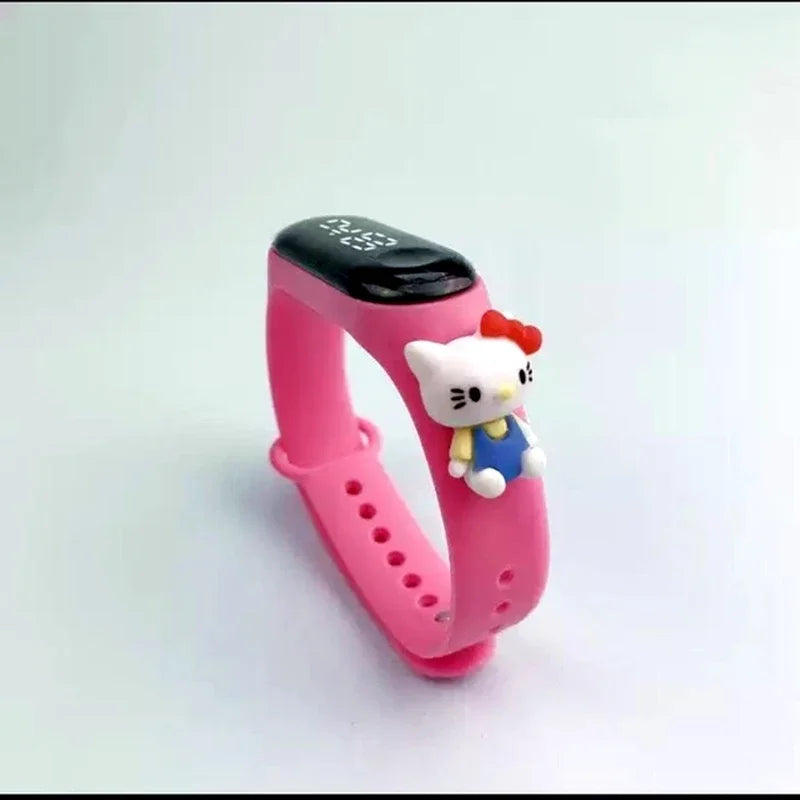 Disney Stitch Spider Man Cartoon Waterproof Watches For Kids LED Electronic Sport Watch