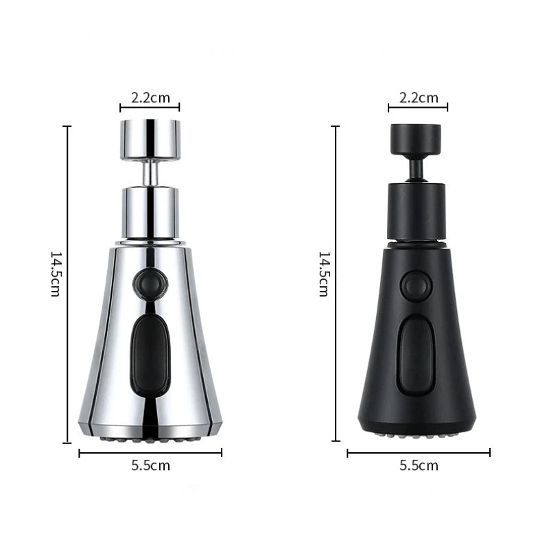 Universal 360° Rotate 3 In 1 Kitchen Faucet Sink Mixer Tap