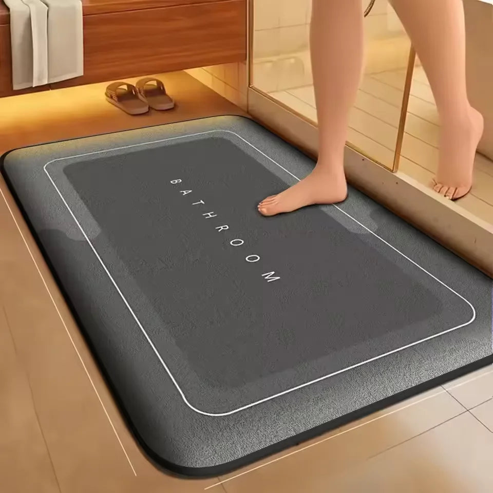 Super absorbent floor mat, bath mat, door mat anti slip coral velvet
