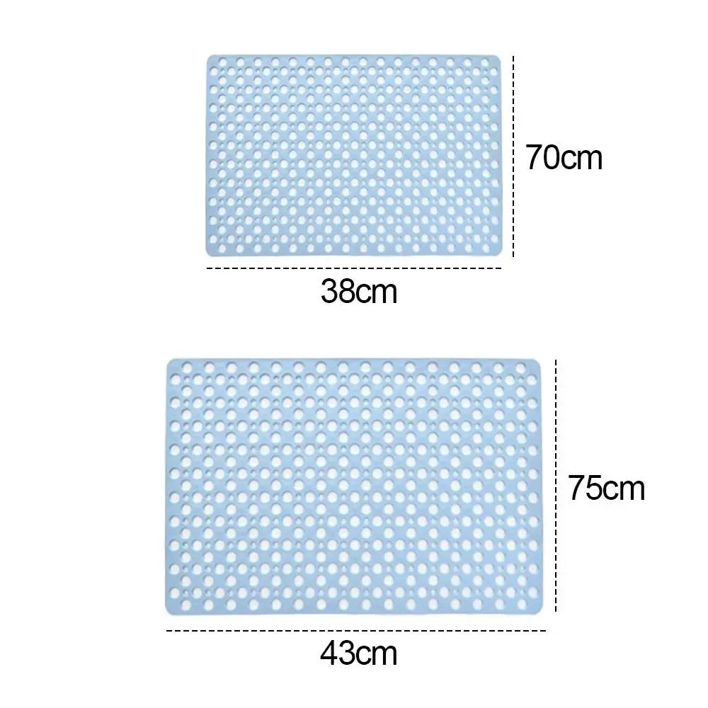 Non-Slip Bath Mat with Drain Holes