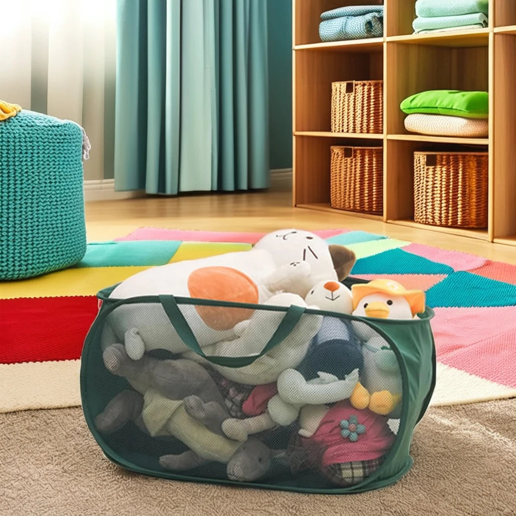 Foldable Mesh Storage Basket