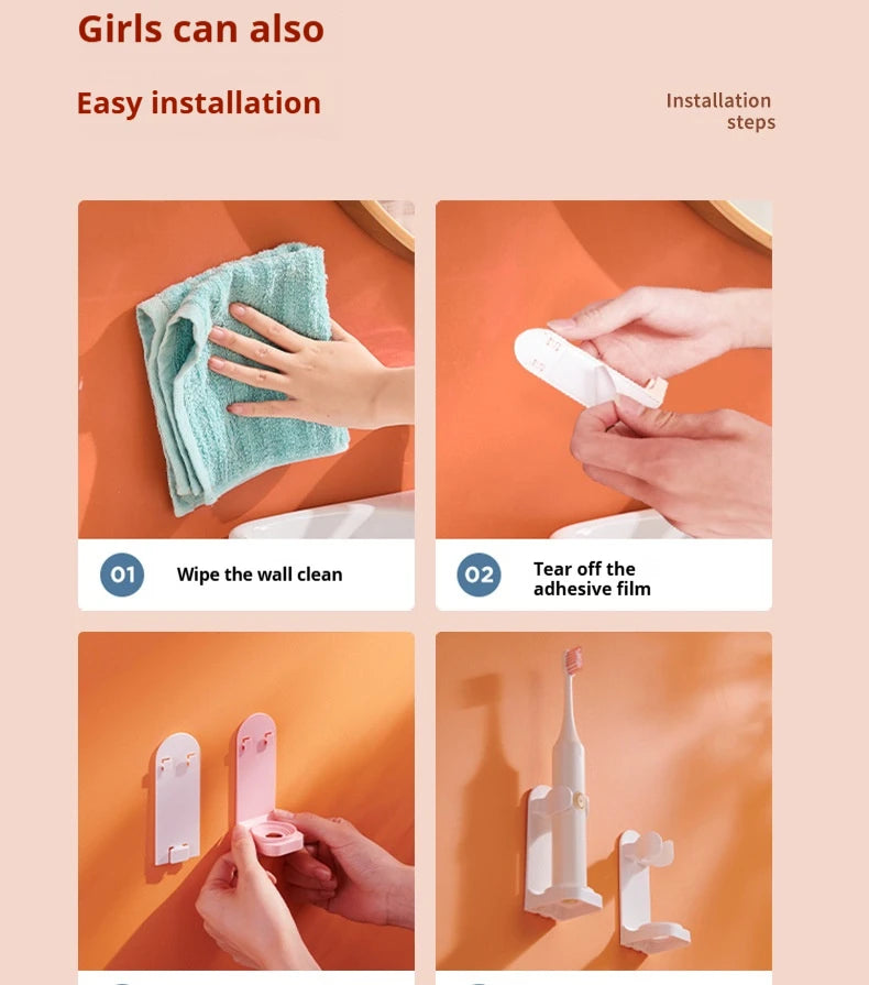 Wall Mounted Electronic Toothbrush Holder