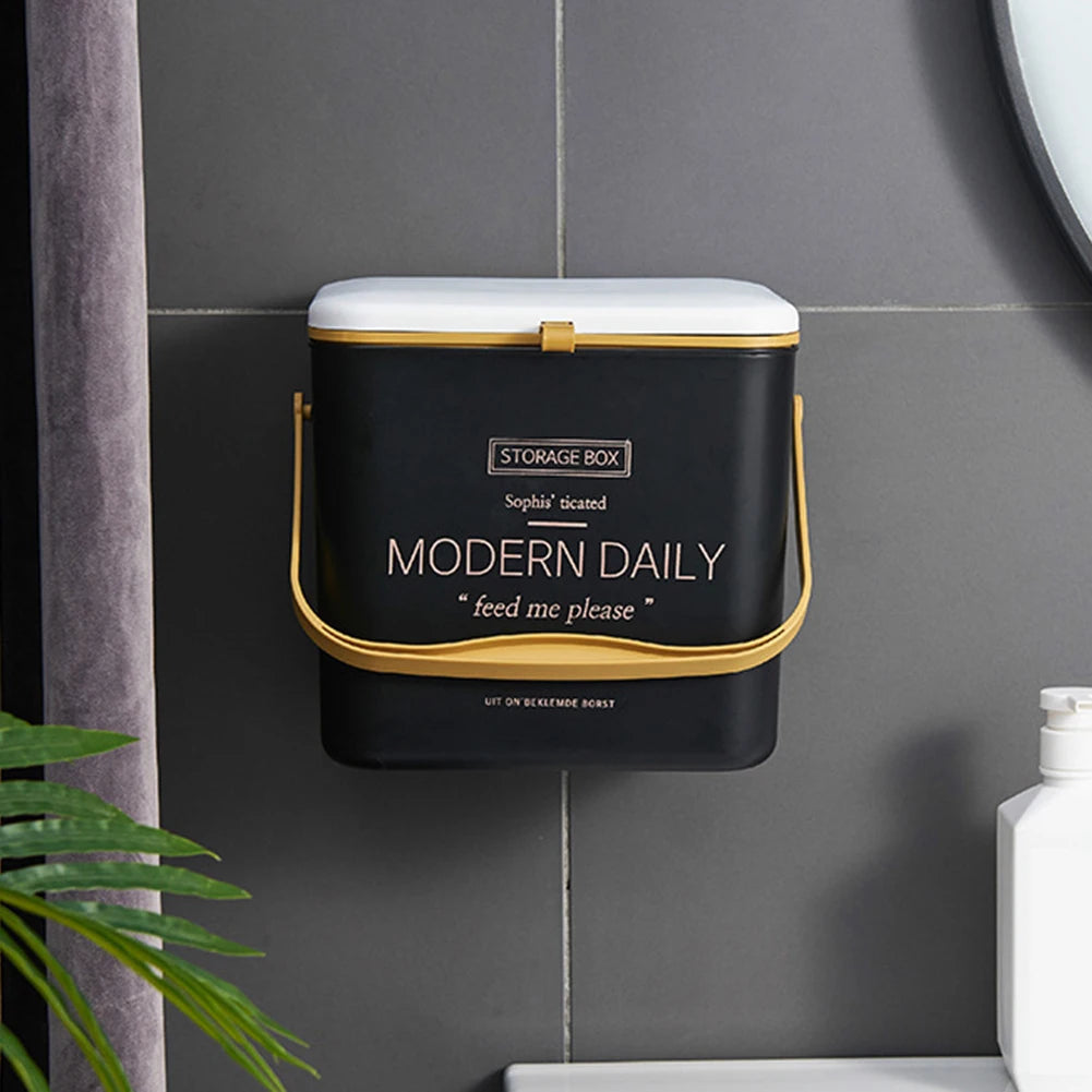 Hanging Wall Mounted Trash Can Large Capacity 7L/12L