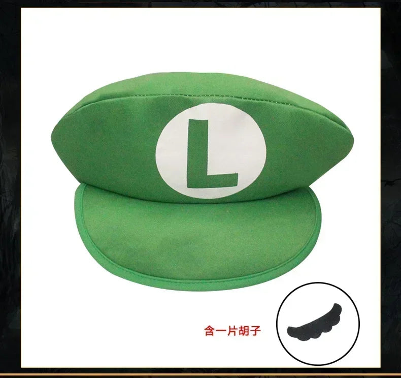 Super Marios Bros Cartoon Hat Adult Kids Game Children Cosplay Gifts