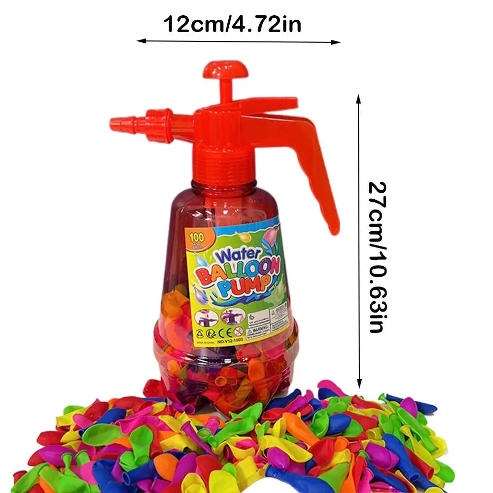 Outdoor Activities Air Water Bomb Balloon Pump Automatic Sealing Water Toy
