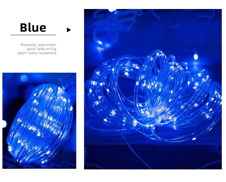 300 LED Solar Rope Strip Lights