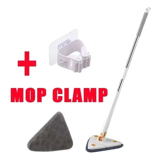 Rotatable Telescopic Triangle Mop 360° Spin Squeeze For Home Floor Ceiling