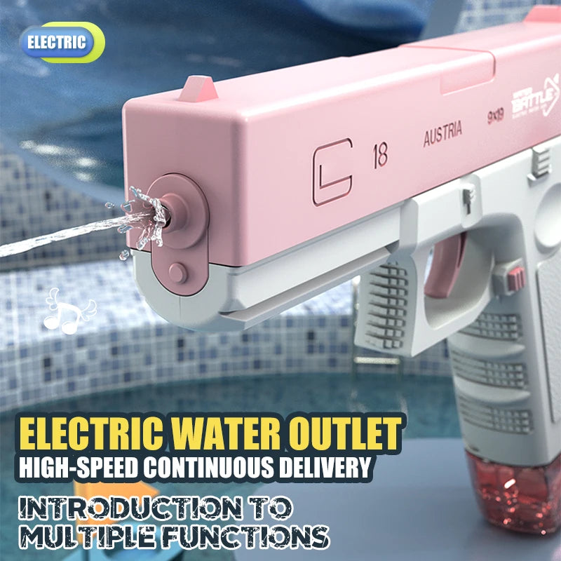 New Water Gun Electric M416 Pistol Shooting Toy Full Automatic
