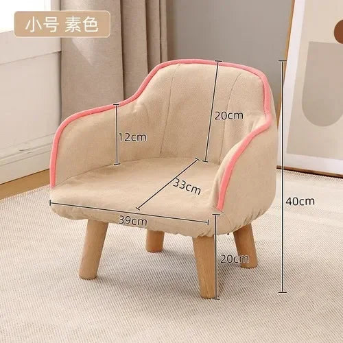 Children's small sofa chair, single person reading corner, reading lazy room backrest seat