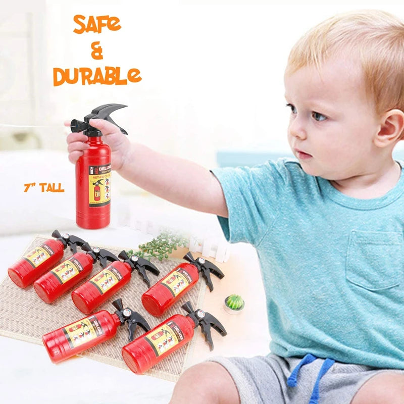 2pcs Funny Mini Fire Extinguisher Toy Water Guns Spray For Outdoor