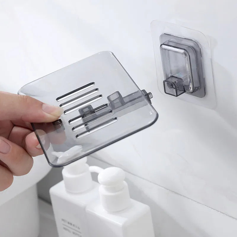 Soap Rack No Drilling Wall Mounted Double Layer Soap Holder
