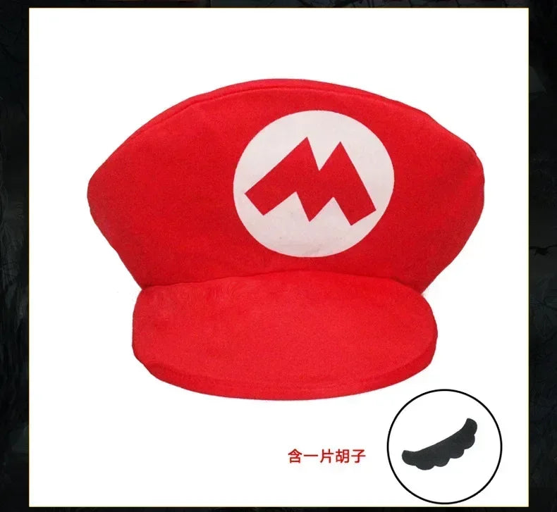 Super Marios Bros Cartoon Hat Adult Kids Game Children Cosplay Gifts