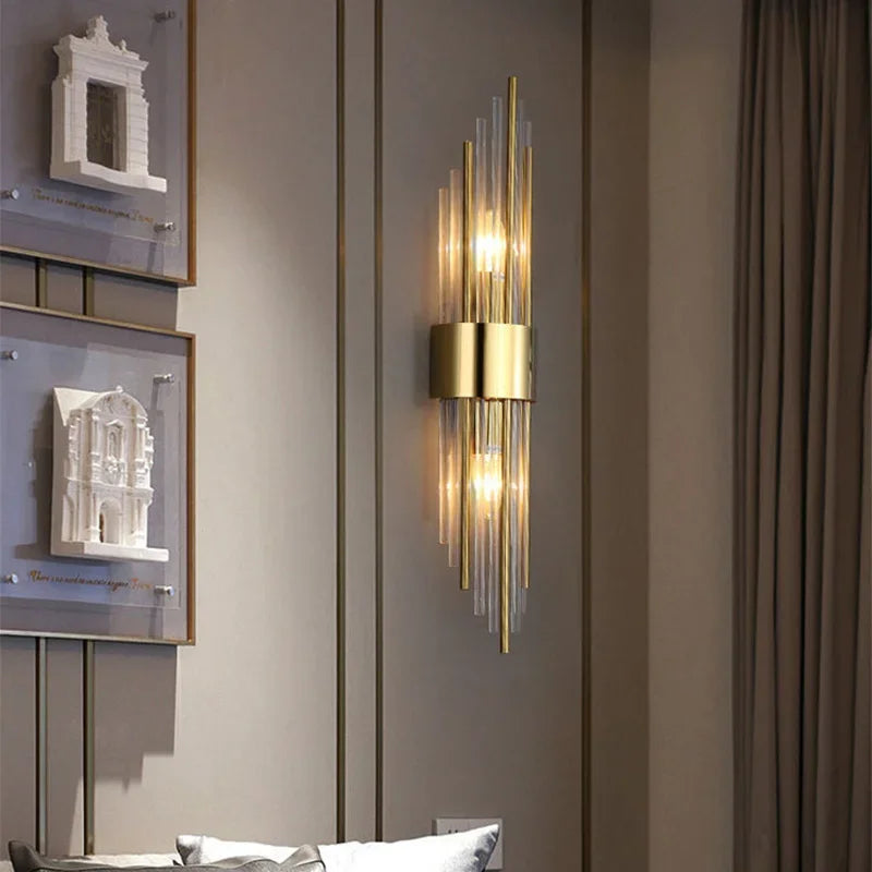 Luxury Wall Lamp Modern LED Gold Wall Light Indoor Lighting Wall Sconce Home Decoration