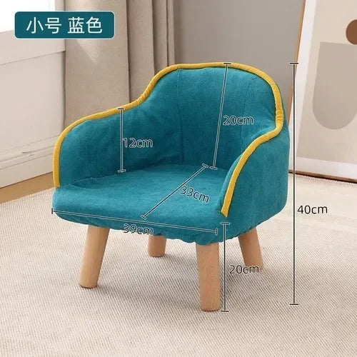 Children's small sofa chair, single person reading corner, reading lazy room backrest seat