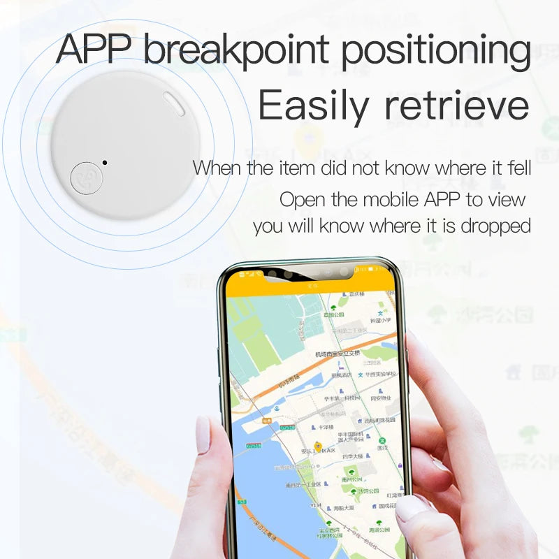 Mini GPS Locator AntiLost Alarm Wallet Keychain Bluetooth-Compatible Tracer