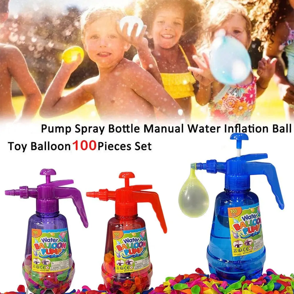 Outdoor Activities Air Water Bomb Balloon Pump Automatic Sealing Water Toy