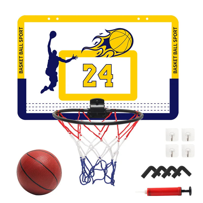 Children's wall mounted silent non porous foldable basketball stand