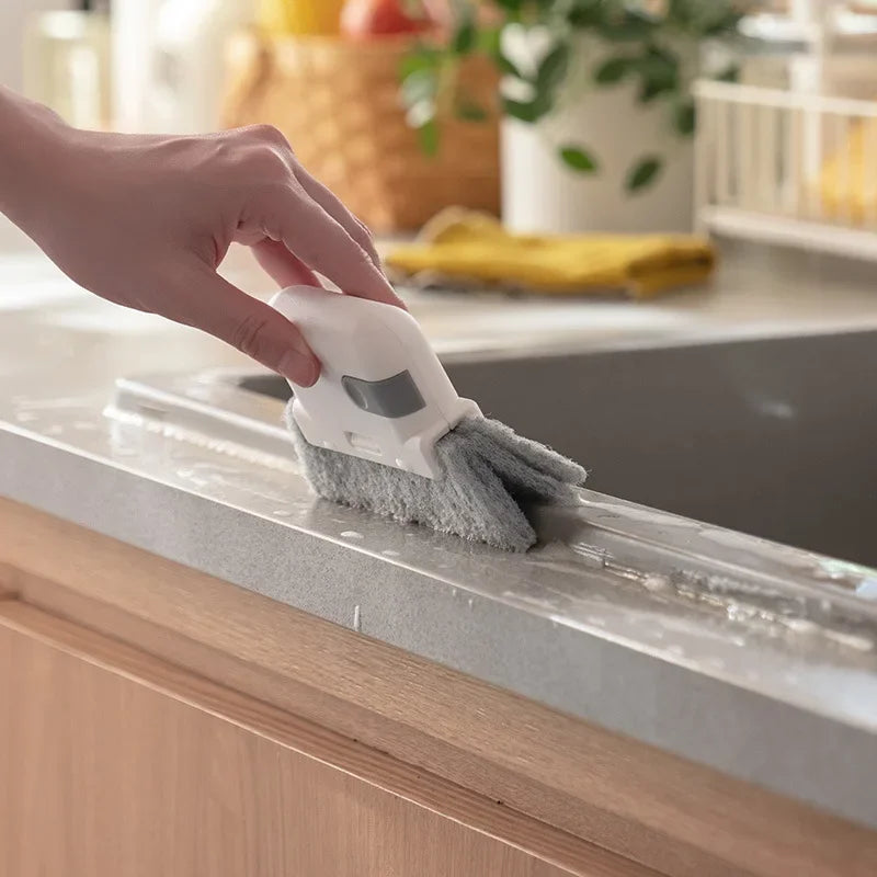 Household cleaning tool for window track, scouring Door track pad gap cleaner