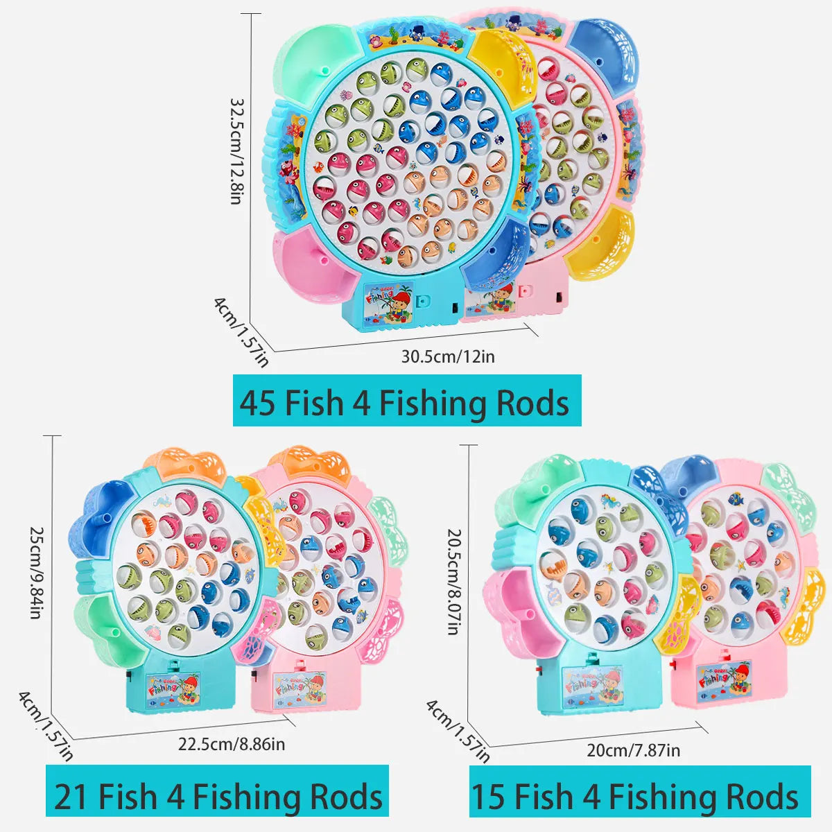 Fishing Toys, Hook Electric Spin With Music and different colors