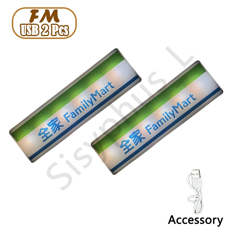 6 Styles 711 Store Light Sign Coffee Shop Magnetic Refrigerator Stickers
